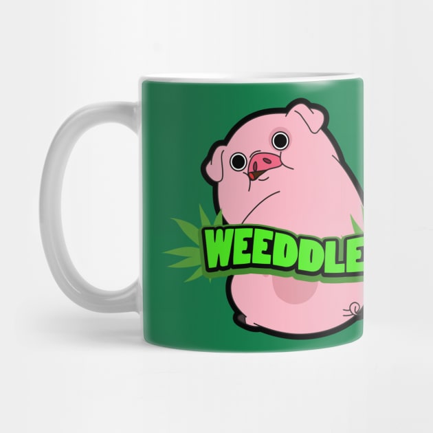 WEEDDLES (waddles smoking weed) by BeardDesign